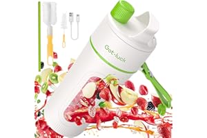 ROYALSELLPRO Portable Blender with 10 Ultra-Sharp Blades, 12 Oz Small Personal Blender for Shakes and Smoothies with Mini Blender Cup and Travel Lid, USB Rechargeable Fresh Fruit Juicer for Home/Travel/Gym/Office