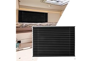 RVSURVE RV Blinds for Camper Window 50" W x 38" L, RV Window Shades, Camper RV Pleated Shades, RV Privacy Blinds for Motor Coach RV Camper Travel Trailer Motorhome Solar Shade