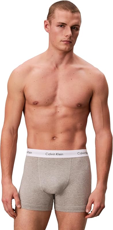 Uomo Pantaloncini Boxer Confezione da 3 Intimo, Multicolore (Black/White/Grey Heather), L