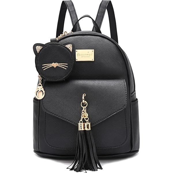 Amazon.com | XMRSOY Cute Black Cat Mini Backpack for Girls  display picture 2