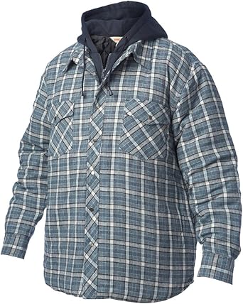 quilted flannel shirt with zipper