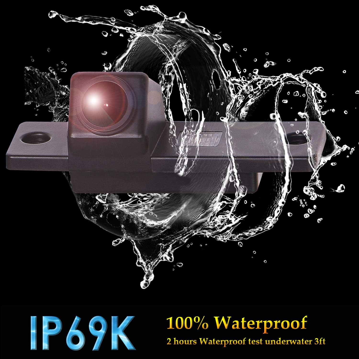 Visual Rear Camera Toyota Innova Upgraded Reversing Camera 1280x720p Camera Integrated in Number Plate ...
