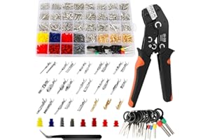 969Pcs Auto Wire Terminal Pins Kit, 28 Types Connector Pin Crimped Terminal Automotive Car Set 1/1.5/1.8/2.2/2.8/3.5mm Termin