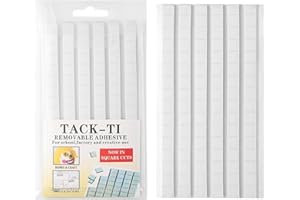 SUMAJU 102 Pcs Adhesive Sticky Tack, Removable Poster Putty - Reusable Mounting Putty for Wall Hanging Pictures, Posters - Cleaning, Nail (White)