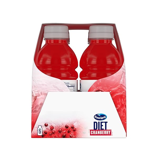 OCEAN SPRAY JUICE DRINK 10 OUNCE BOTTLE PACK OF, DIET CRANBERRY, 60 FL OZ, (PACK OF 6)