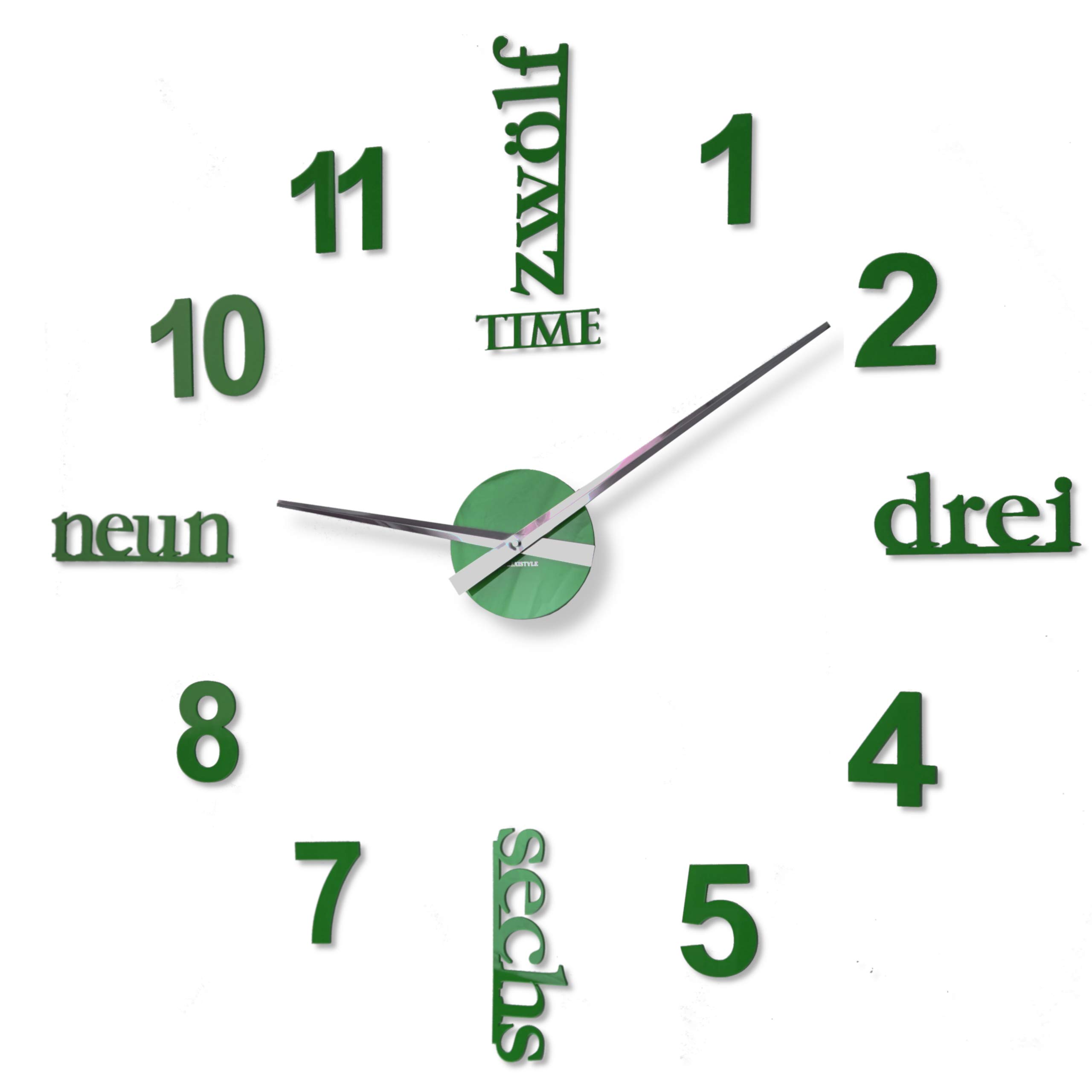 FLEXISTYLE wall clock 130 dark green