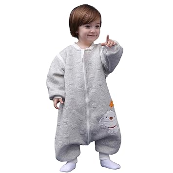 Schläfsack baby langarm winter kinderSchlafsack?Hund Muster Baby Schlafsack mit Füßen Baumwolle Junge Mädchen unisex ganzjahr