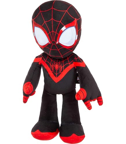 TY Miles Morales Spiderman Plüschfigur – Schwarz, Superweich, Perfekt Für Marvel-Fans