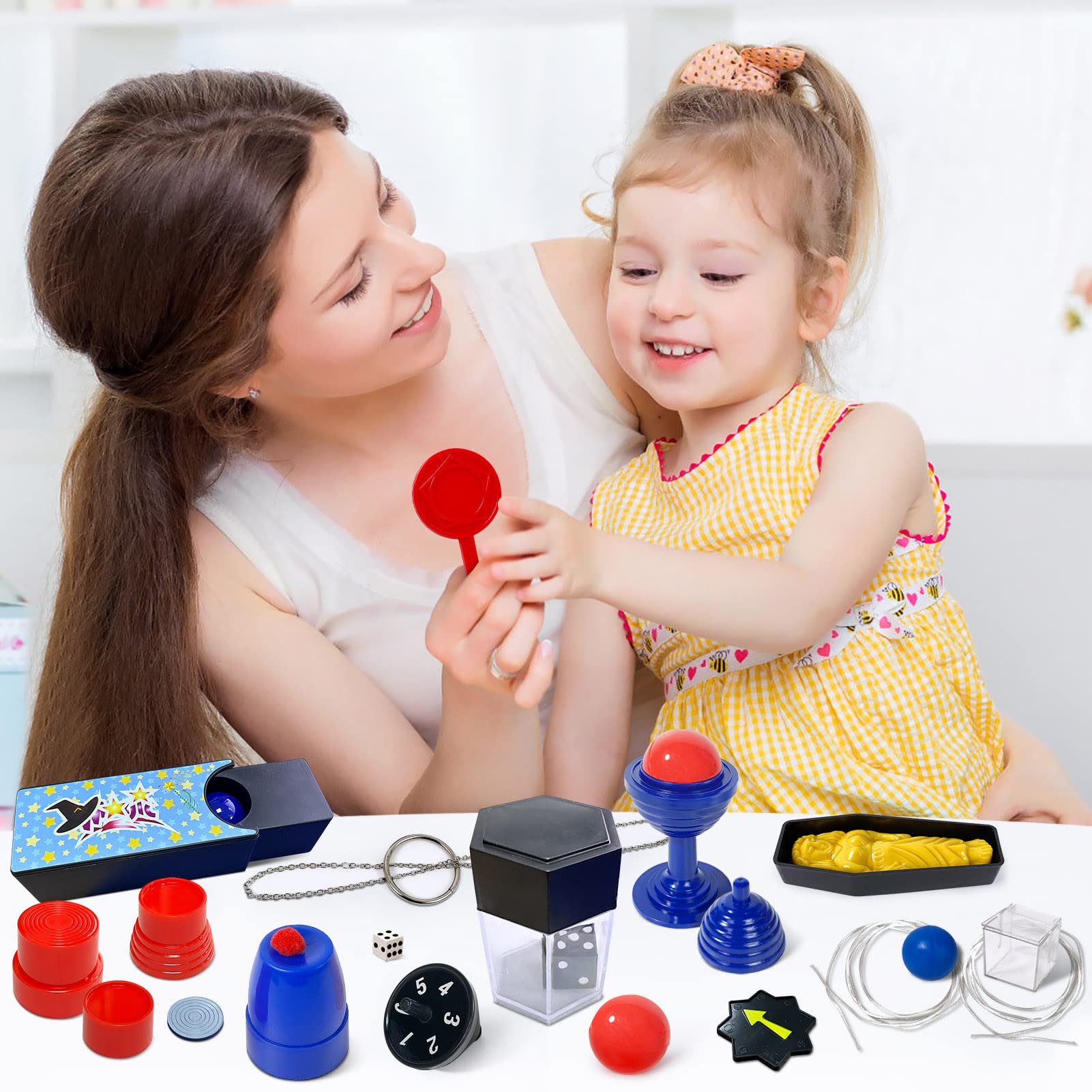 Heyzeibo Magic Kit - 60+ Magic Tricks for Kids, Magician Set with Magic Props & Instruction for Beginners and Kids
