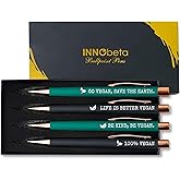 InnoBeta Vegan Gifts, Ballpoint Pen Set of 4, Gifts for Vegans for Birthday Christmas