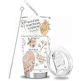 CYYFXKA Christian Gifts for Women, Christian Bible Verse Affirmations Tumbler 20 oz, Stainless Steel Vacuum Insulated Coffee Mug with Lid and Straw Double Wall Travel Cup for Hot and Cold Drinks