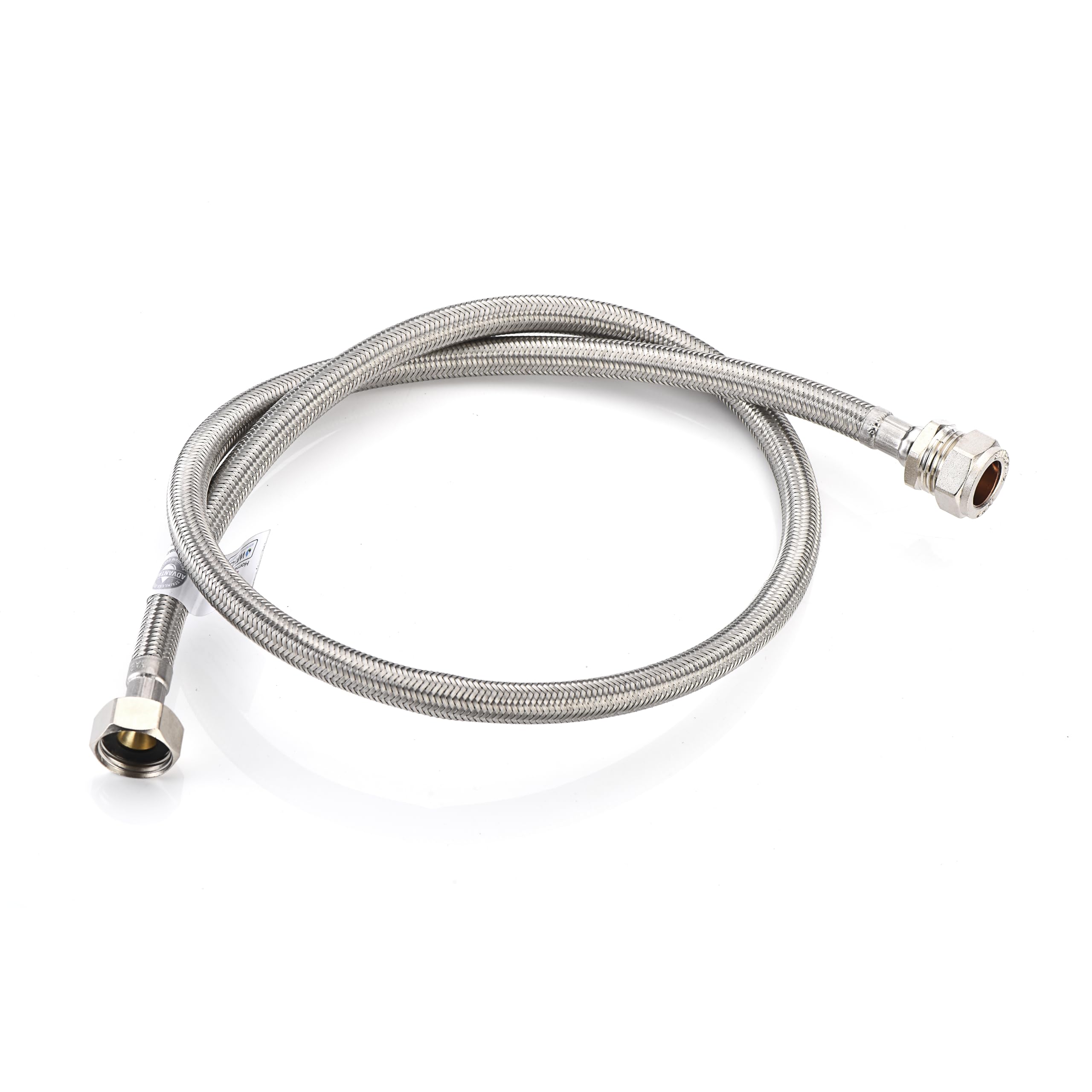 Home Range 900mm WRAS Approved15mm Compression x 1/2" |7 Lengths| Flexi Pipe Connector, BSP Fitting, 304 Stainless Steel, Rust & Lead-Free Flexible Hose for Kitchen & Bathroom