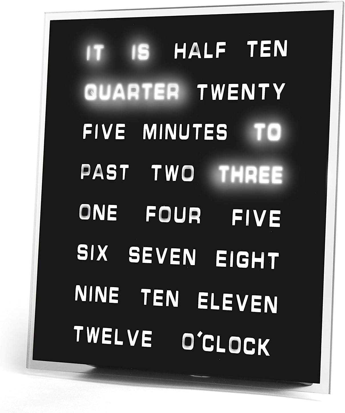 LED Word Clock Amazon.ca Home & Kitchen