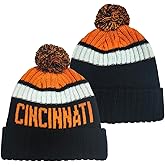 Ofxxu Football City Beanie 2025 Fashion Knit Pom-Pom Hat Soft Headwear Cuffed Winter Hat Sport Fans Gift for Men Women Kids