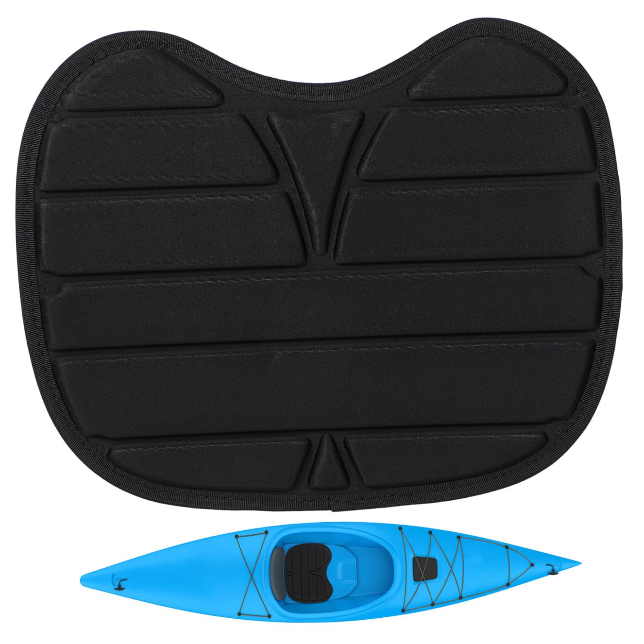 Kayak Seat Pad Gel Seat Cushion Fishing Kayak Seat Pad Black Sit on Cruise Ship Die Accessories Simple Liner Sit on