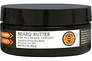 Beard Guyz Beard Butter – Moisturizing Beard Leave-In Conditioner and Softener for Men, Tames Frizz, Softens and Hydrates Facial Hair – 3 oz