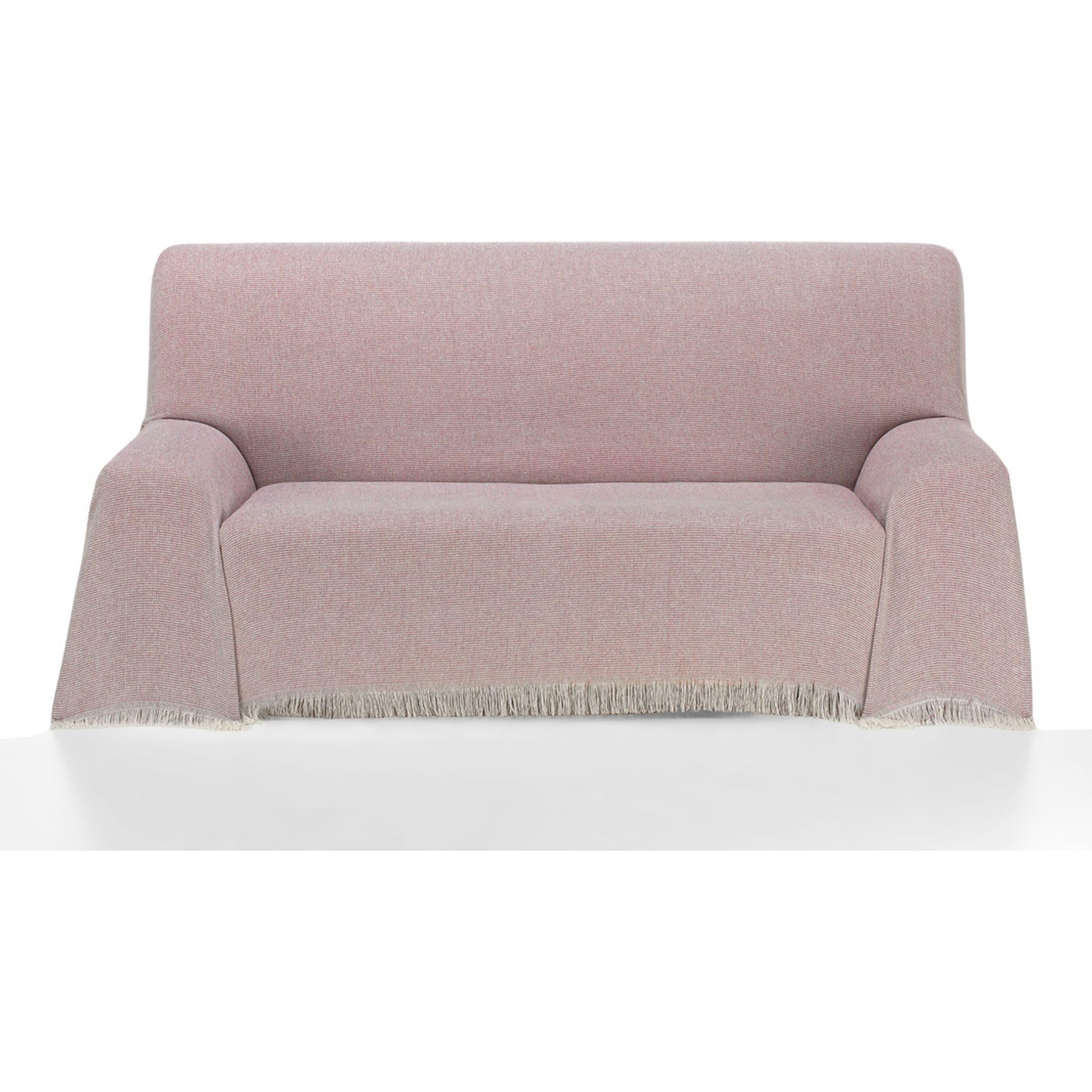 ECOMMERC3 | Multipurpose Bedspread Size 230 x 260 cm for Sofa or Bed – Multi-purpose Foulard Extra Soft Touch Garnet