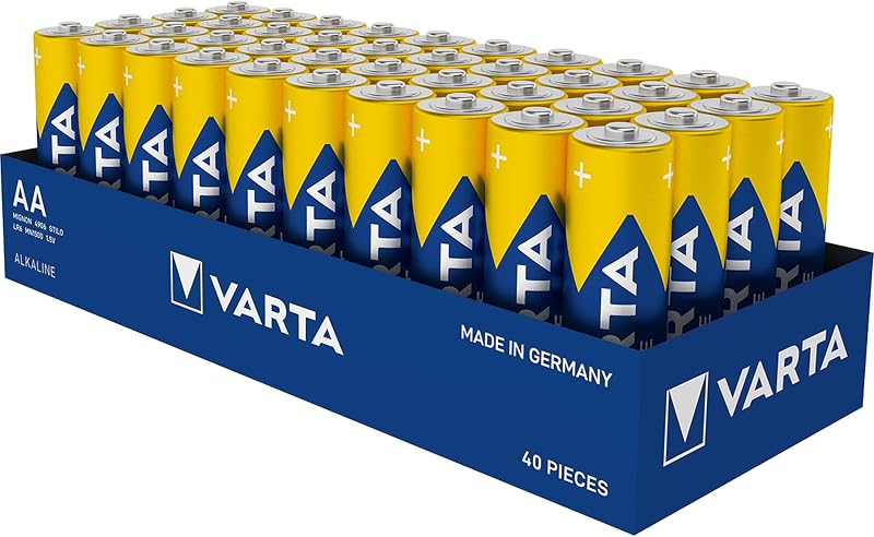 Piles AA, Lot de 40, Longlife Power, alcalines