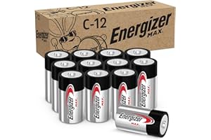 Energizer Max Alkaline C Batteries, 12 Count