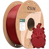 eSUN PLA+ Filament 1.75mm 1KG, 3D Printer Filament Dimensional Accuracy +/- 0.03mm, 1kg Cardboard Spool(2.2lbs) 3D Printing Filament, Fits for Most FDM 3D Printers(Fire Engine Red)
