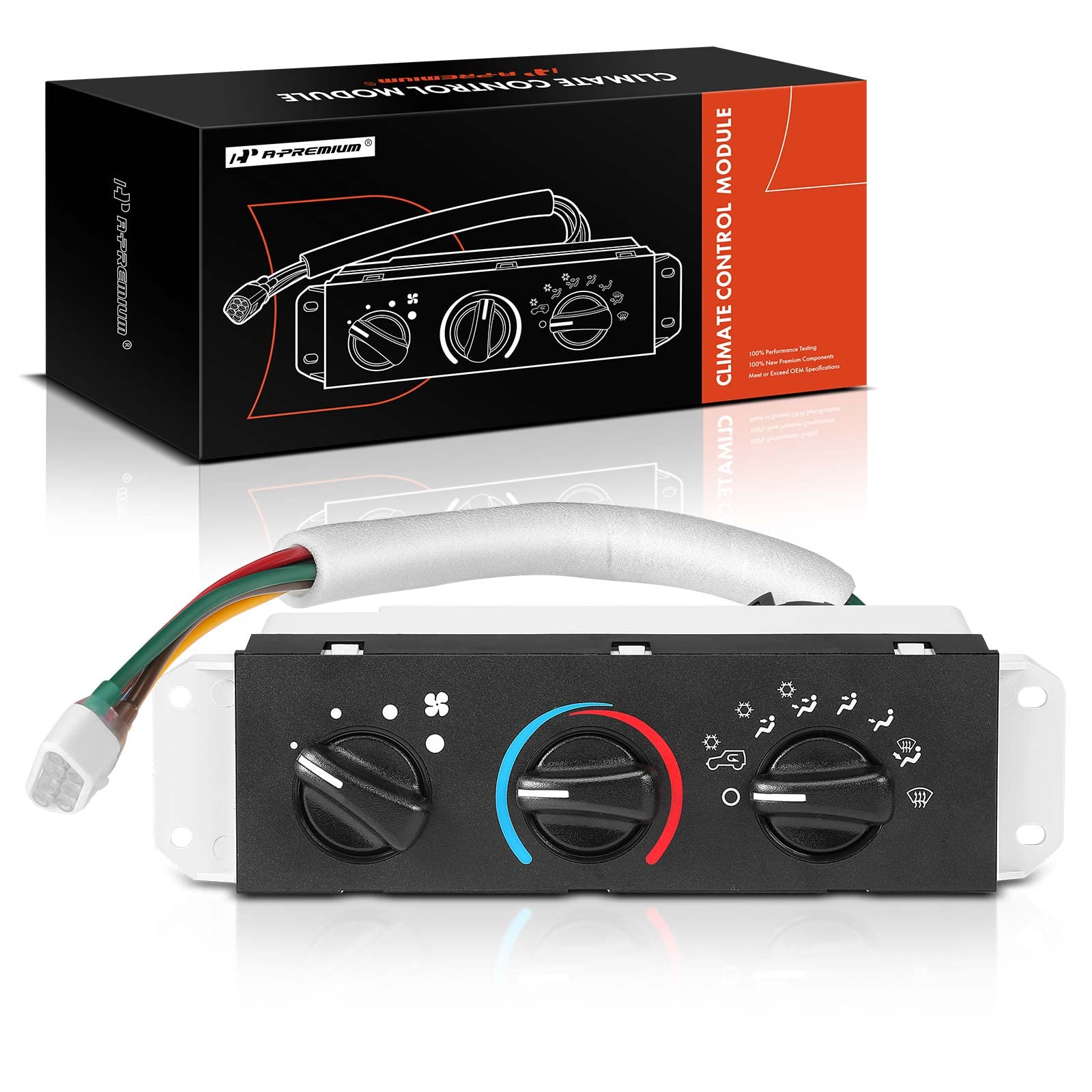 Photo 1 of A-Premium HVAC Heater Climate Control Panel Compatible with Jeep Wrangler TJ 1999-2006 with AC - Replaces# 55037473AB