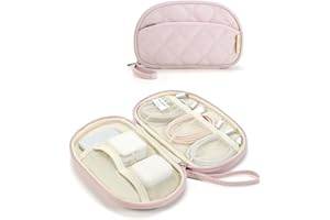 BAGSMART Travel Cord Organizer Electronics Organizer Travel Case, Puffer Cable Organizer Bag Travel Essentials for Women, Sma