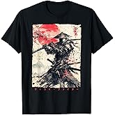 Japan Samurai Warrior Fighter Ukiyo Ink Artwork Samurai T-Shirt