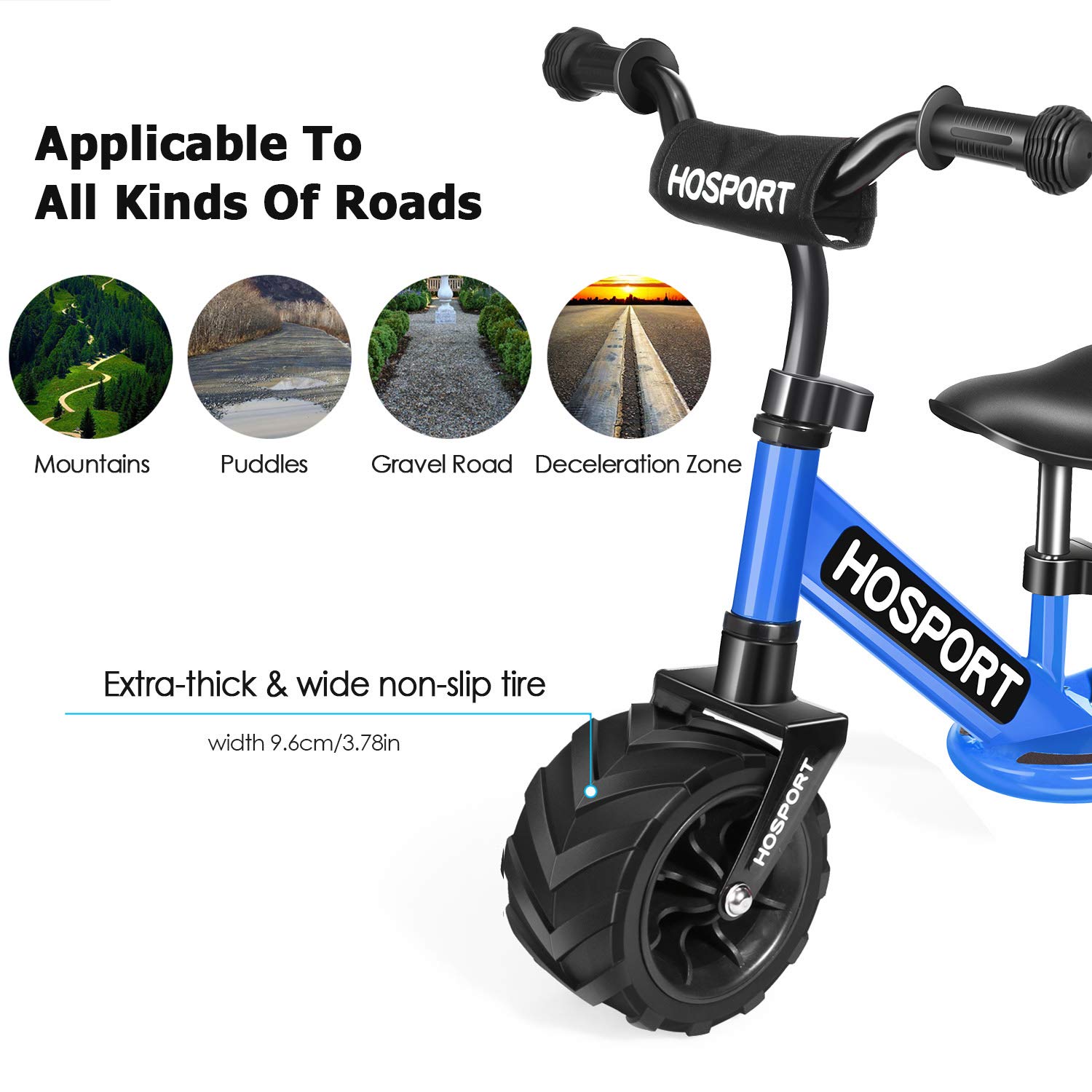 Biciclette e tricicli Blu HOSPORT Biciclette Senza Pedali Bilancia da  Allenamento per Bambini dai 18 Mesi ai 3,5 Anni urban-earth.co.uk