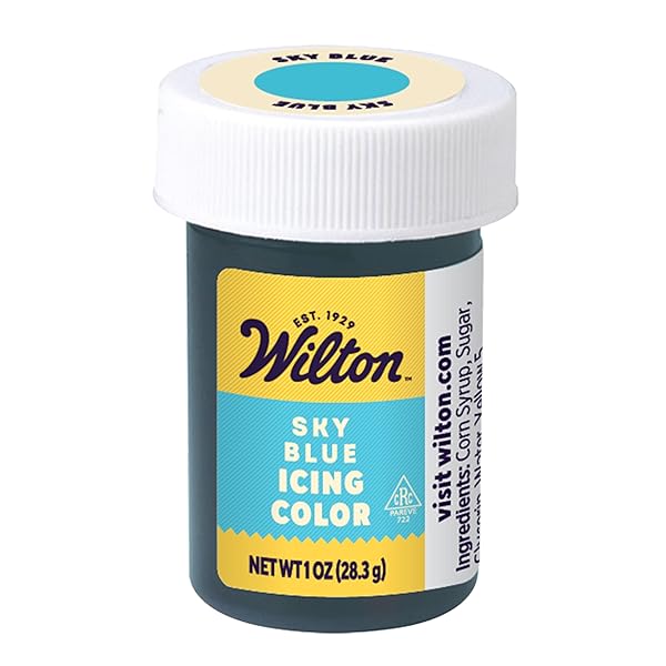 WILTON 610-700 ICING GEL, 1-OUNCE, SKY BLUE