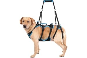 Lafoty Dog Lift Harness for Large Male Dogs Friendly, 2 in 1 Detachable Dog Sling Lift for Large Dogs Hind Leg Support, Full 