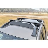 Bikegear Universal Windshield Fairing for Roof Racks - 34 inch - Fairing Aerodynamic Air Deflector Kit -(Windshield Made of Aluminium)