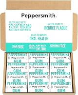 Peppersmith British Peppermint Chewing Gum 100% Xylitol Vegan 12x15g