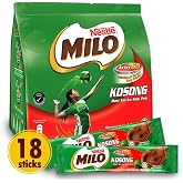 NESTL&Eacute; MILO Chocolate Powder - Instant Malt Chocolate Milk Powdered Drink, ORIGINAL - On The Go Fortified Powder Energy Drink - Less Sweet than Milo 3 in 1 - Imported from Malaysia, 18 Sticks