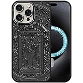 DAIZAG Case for iPhone 16 Pro Max, [Durable Shockproof Protective Magnetic Cover] [Compatible with MagSafe],Tarot Card Vintage Goth