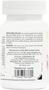 Nature's Plus Hema Plex Iron Supplement, Vegan, 30 Tablets, Immune Support view 8