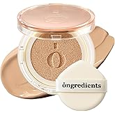 Skin Barrier Glow Cover Cushion, All-day Coverage, Glow Finish, Lightweight, Skincare-Like Texture, Non-cakey Makeup, Korean Cushion Foundation (#31N Sand, 0.49 oz)