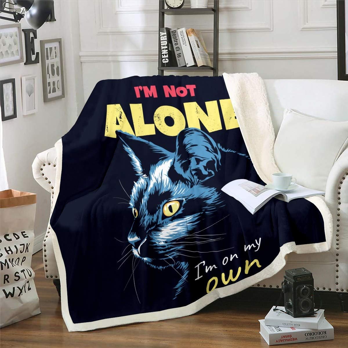Feelyou Cat Blanket for Kids Boys Girls Pet Cats Pattern