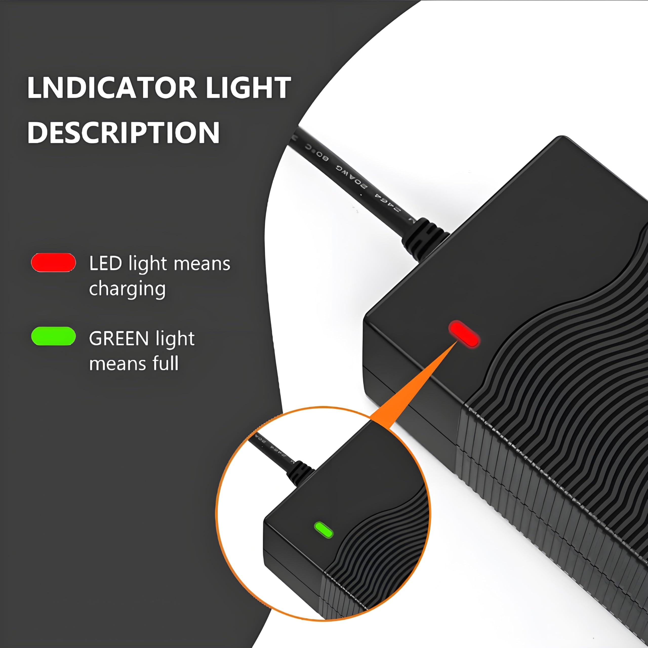 UL Listed 42V 2A Replacement Electric Scooter Charger for 36V Hoverboard Charger with 5 Plugs, Compatible with GOTRAX/ninebot/Jetson/Voyage Scooter Power Adapter