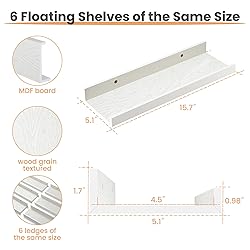 upsimples Floating Shelves for Wall, Wall Shelves