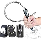 Emergency Car Escape Tool with Window Breaker and Seat Belt Cutter, Portable Multifunctional Safety Window Breaking Whip -CAL