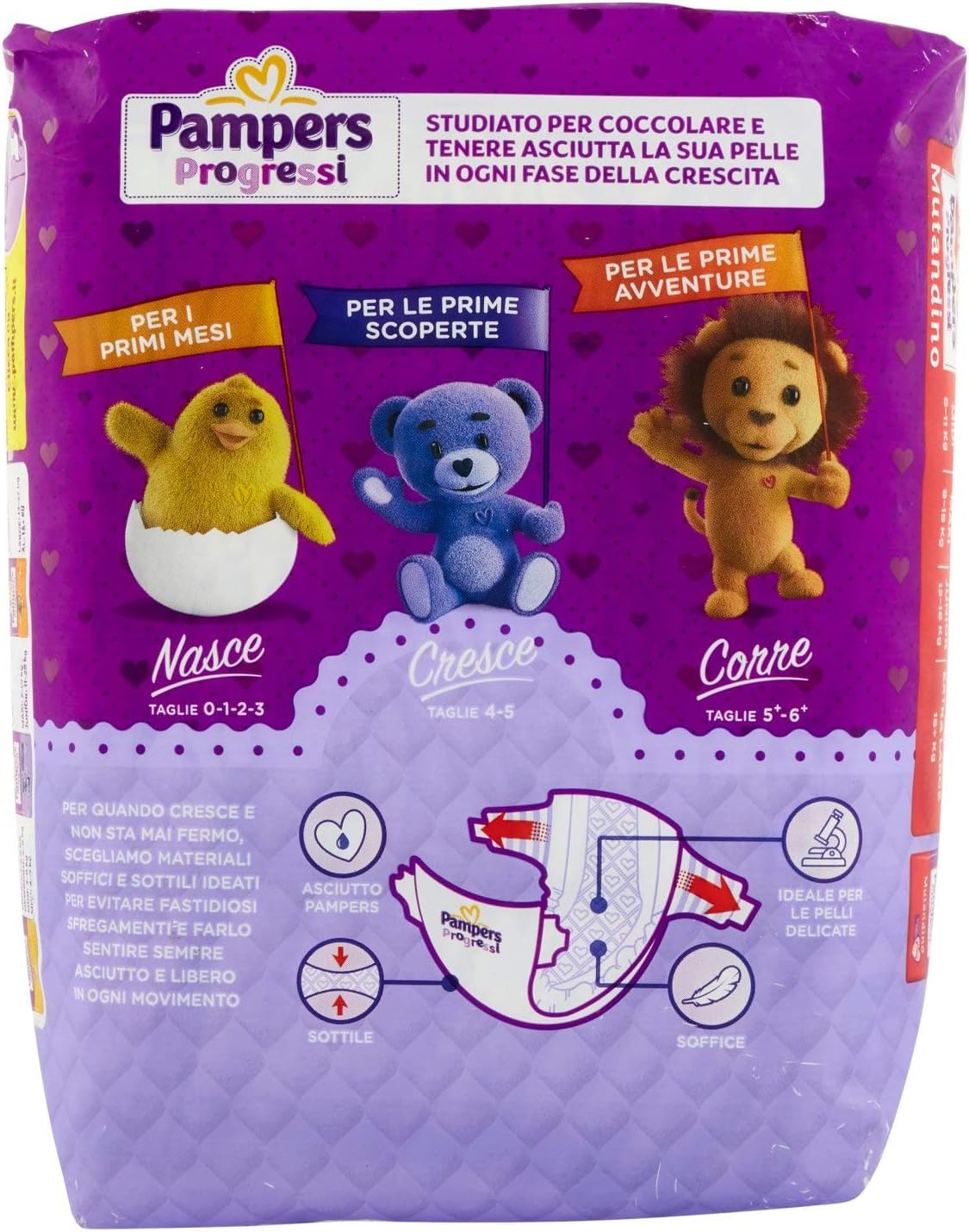 Pampers Progressi Maxi 22 Nappies, Size 4 (7-18 kg), White - Image 4