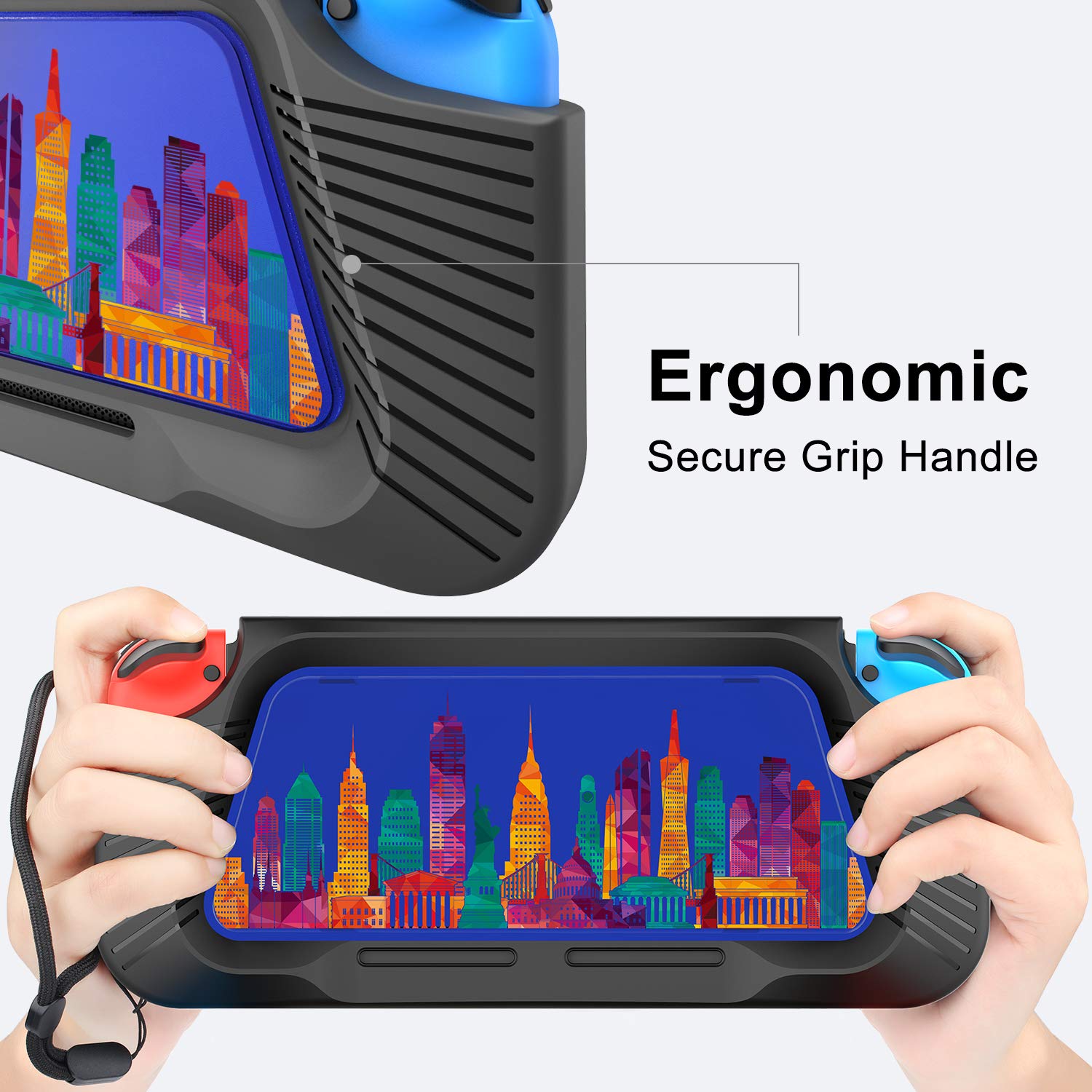 Nintendo Switch Case, Heavy Duty Cover Case for Nintendo Switch with Shock-Absorption and Anti-Scratch (Blue)