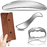 BYYDDIY 3 in 1 Stainless Steel Muscle Scraper Tools Set,Scraping Massage Tools for Physical Therapy,Derma Edge Massage Tool & GuaSha Massage Scraper Tool,IASTM Tools,Guasha Tool for Body