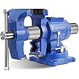 Forward HY-DT100-4IN Heavy Duty Bench Vise 360-Degree Swivel Base and Head with Anvil (4")