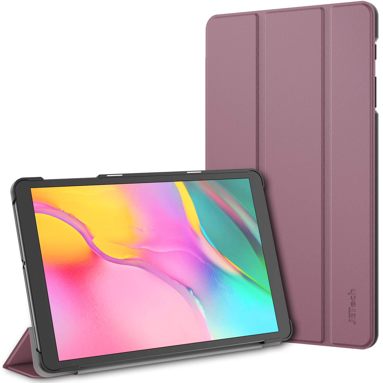 JETech Case for Samsung Galaxy Tab A 10.1 2019 (SM-T510/T515), Slim Stand Hard Back Shell Cover (Purple)