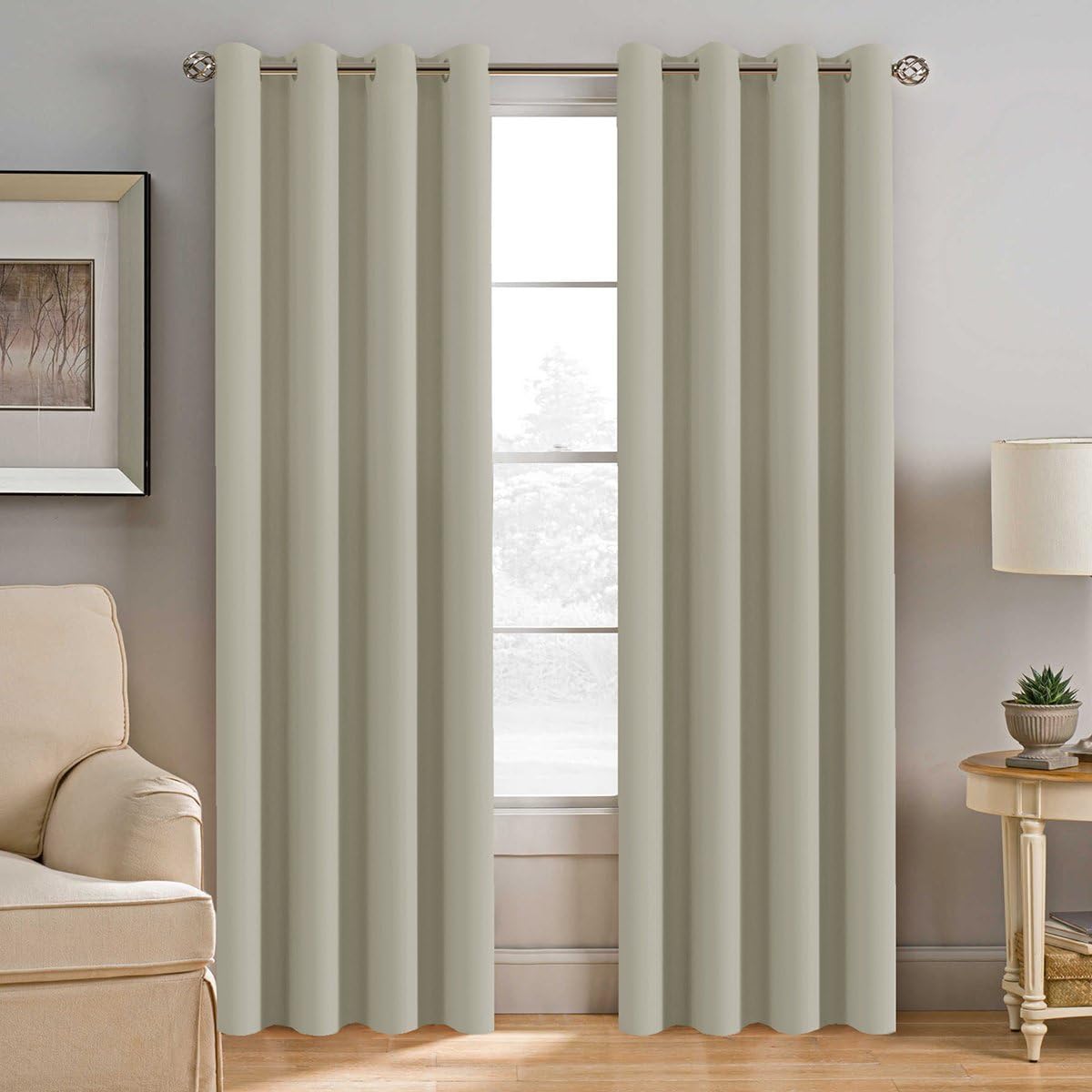 Best curtains for living room geometric pair -sheer