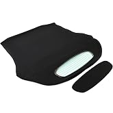 HECASA Convertible Soft Compatible with 2006-2011 Eclipse | Replacement Top; Compatible with 2006-2011 Mitsubishi Eclipse with Heated Glass Window Black Cabrio Premium Grade Sailcloth