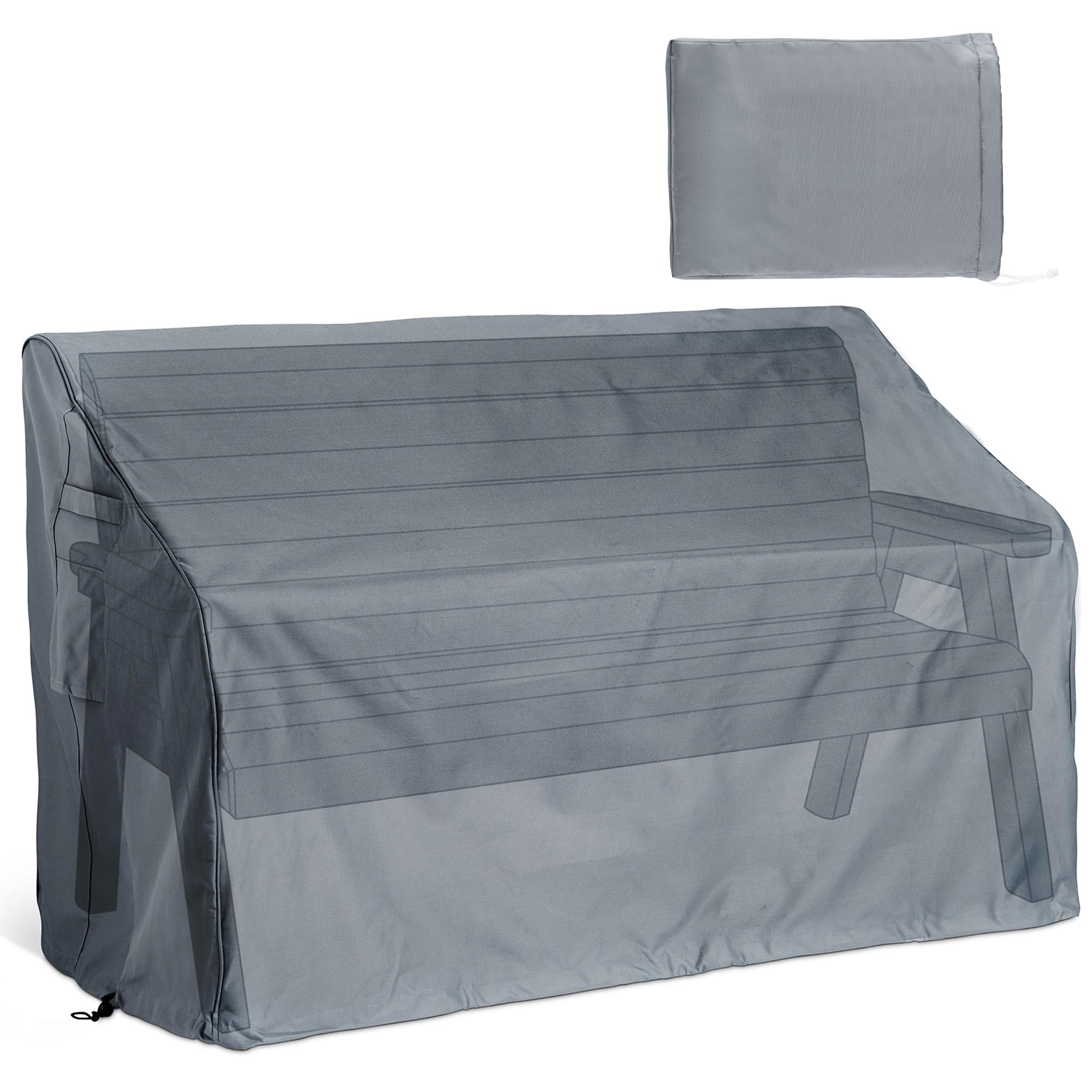 VonHaus Waterproof Garden Bench Cover – Premium Heavy Duty, Breathable 420D Oxford Fabric Protection for 2 Seater Benches (H89/60 x W134 x D70cm)