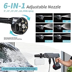 Cordless Pressure Washer Battery Powered; 800PSI