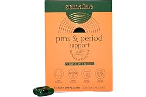 SEMAINE PMS & Period Relief - Menstrual Cramp Relief: No More Period Cramps, Mood Swings, or Bloating. PMS Supplement for Happy Hormones and Period Relief. (12 Count)
